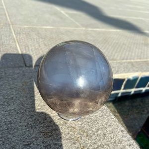 Rare blue rose quartz crystal ball sphere <3